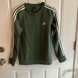 Adidas Kids Forest Green Crewneck